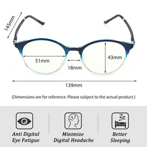 Blue Light Filter Computer Glasses 8066