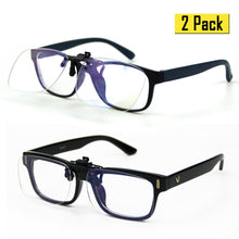 Carica l&#39;immagine nel visualizzatore di Gallery, 2 pack Blue Light Filter Clip On Computer Glasses 8099T44 Clip On Computer Glasses cyxus