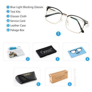 Blue Light Filter Computer Glasses 8052