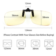 Cargar imagen en el visor de la galería, Blue Light Filter Clip On Computer Glasses 8000L04 Clip On Computer Glasses cyxus