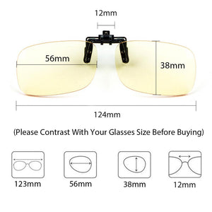Blue Light Filter Clip On Computer Glasses 8000L04 Clip On Computer Glasses cyxus