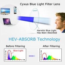 Load image into Gallery viewer, Blue Light Filter Computer Glasses 8061