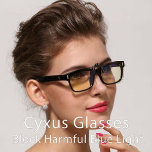 Blue Light Filter Clip On Computer Glasses 8000L04 Clip On Computer Glasses cyxus